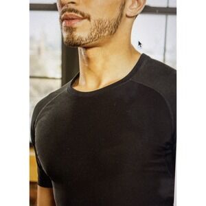 Sweat Shaper Men's Athletic Tee‎ Sauna Compression Tee SWEAT LARGE  NWOT Black